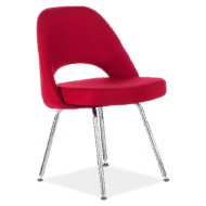 Red steel chair